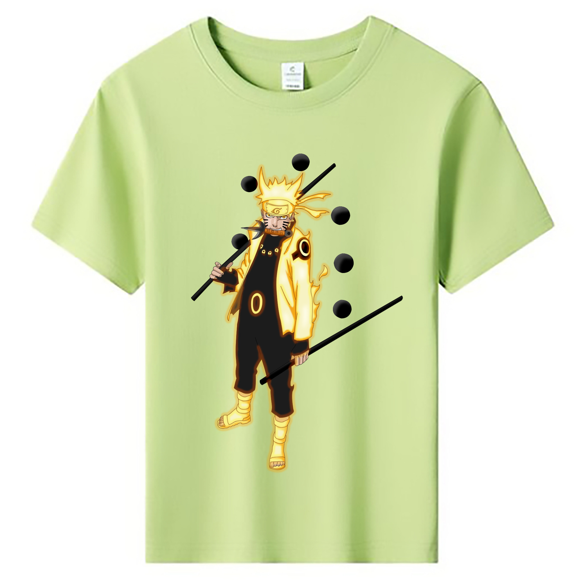 （画像用） NARUTO -ナルト- うずまき ナルト Uzumaki Naruto 綿100％キッズTシャツ（フロントプリント）